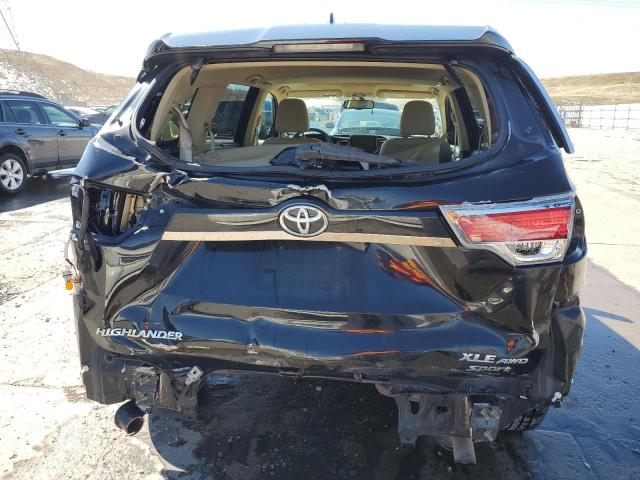 VIN 5TDJKRFH4ES069567 2014 Toyota Highlander, Xle no.6