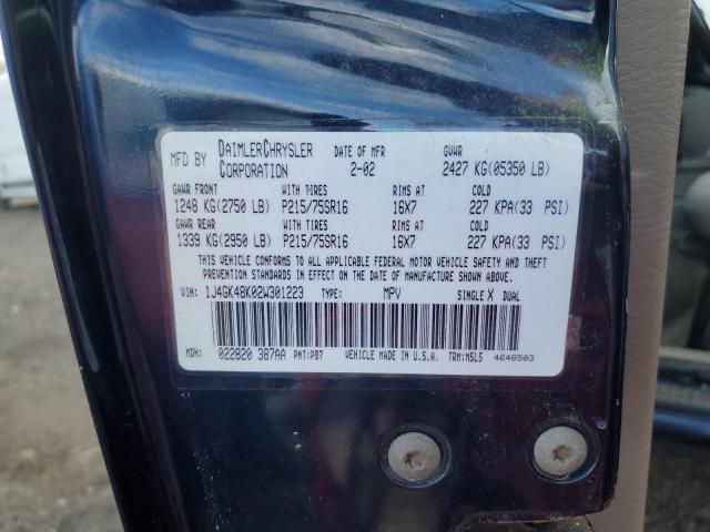 1J4GK48K02W301223 2002 Jeep Liberty Sport