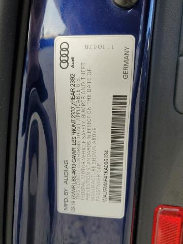 2019 AUDI A4 WAUGMAF41KA066134