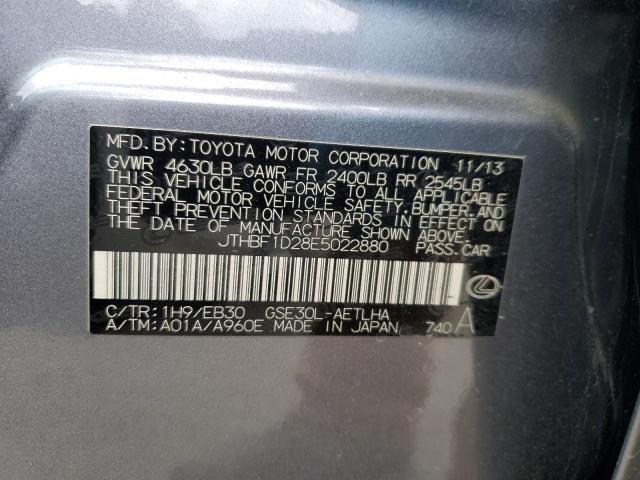 2014 Lexus Is 250 VIN: JTHBF1D28E5022880 Lot: 48515074