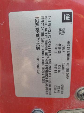 2008 Pontiac G5 VIN: 1G2AL18F187111836 Lot: 45771454