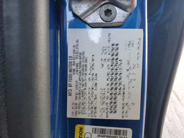 2017 FORD FUSION SE - 3FA6P0HD6HR129164