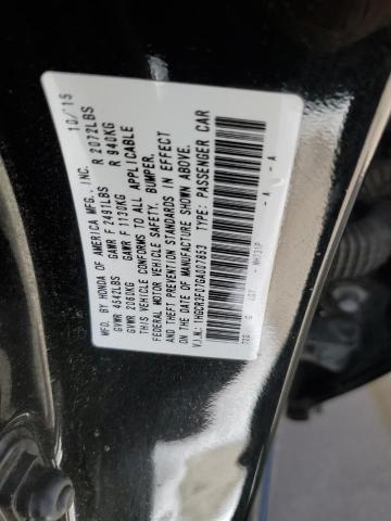 VIN 1HGCR3F07GA007853 2016 Honda Accord, Exl no.12