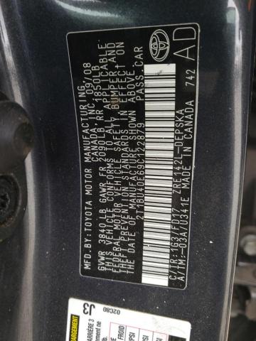 2009 Toyota Corolla Base VIN: 2T1BU40E69C122879 Lot: 47808604