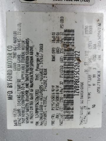 2012 Ford Mustang Gt VIN: 1ZVBP8CF5C5267822 Lot: 45800144