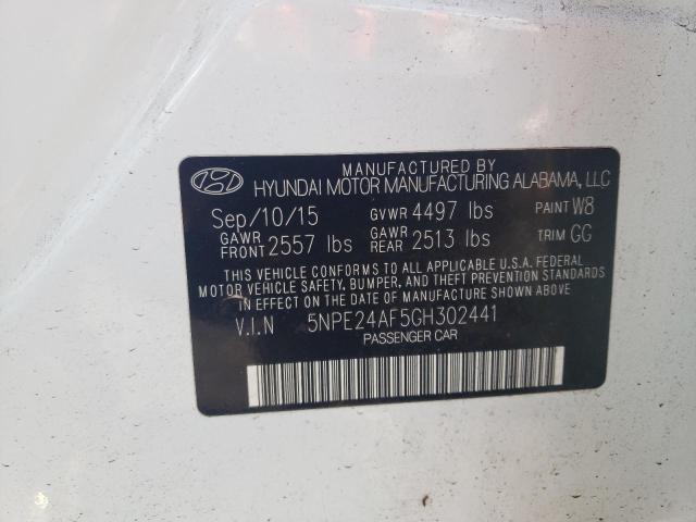 Lot #2374393810 2016 HYUNDAI SONATA SE salvage car