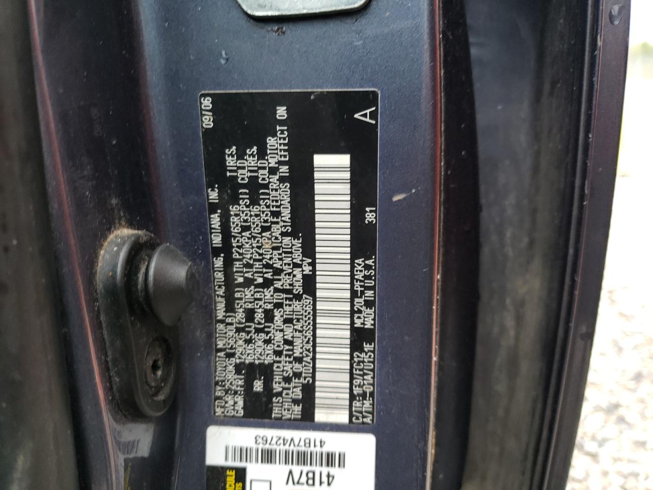 5TDZA23C56S555697 2006 Toyota Sienna Ce