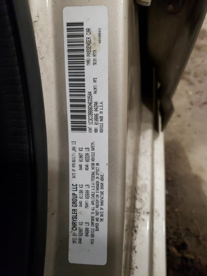 1C3CCBBB8DN633504 2013 Chrysler 200 Touring