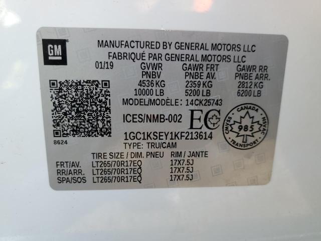 2019 CHEVROLET SILVEO2500 1GC1KSEY1KF213614