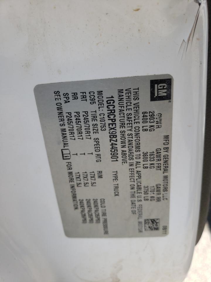 1GCRCPEX9BZ445901 2011 Chevrolet Silverado C1500