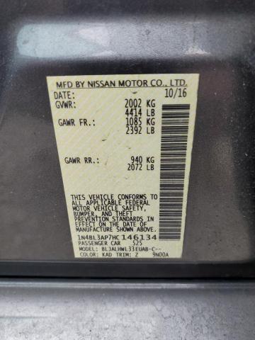 2017 Nissan Altima 3.5Sl VIN: 1N4BL3AP7HC146134 Lot: 48167974