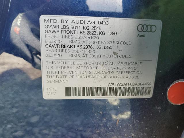 VIN WA1WGAFP0DA084458 2013 Audi Q5, Prestige no.14