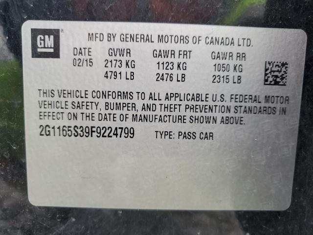 2015 CHEVROLET IMPALA LTZ - 2G1165S39F9224799