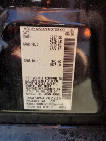 2016 NISSAN ALTIMA 2.5 - 1N4AL3AP4GC287236