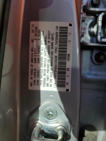 2010 Honda Accord Lxp VIN: 1HGCP2F46AA126228 Lot: 46358404