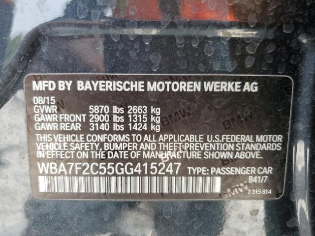 VIN WBA7F2C55GG415247 2016 BMW 7 Series, 750 XI no.13