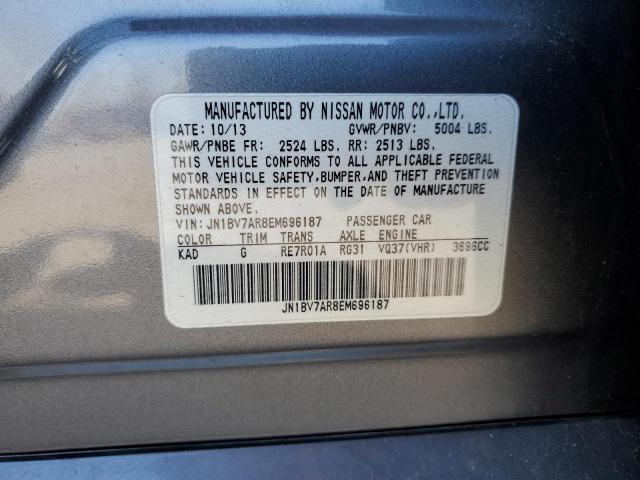 2014 Infiniti Q50 Base VIN: JN1BV7AR8EM696187 Lot: 46361614