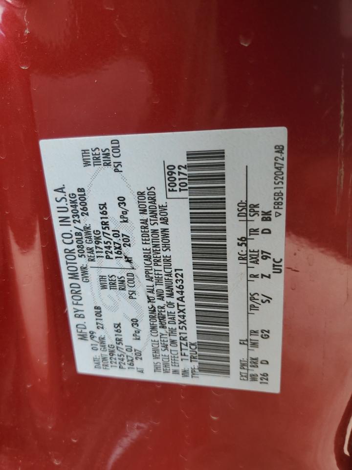 1FTZR15X4XTA46321 1999 Ford Ranger Super Cab