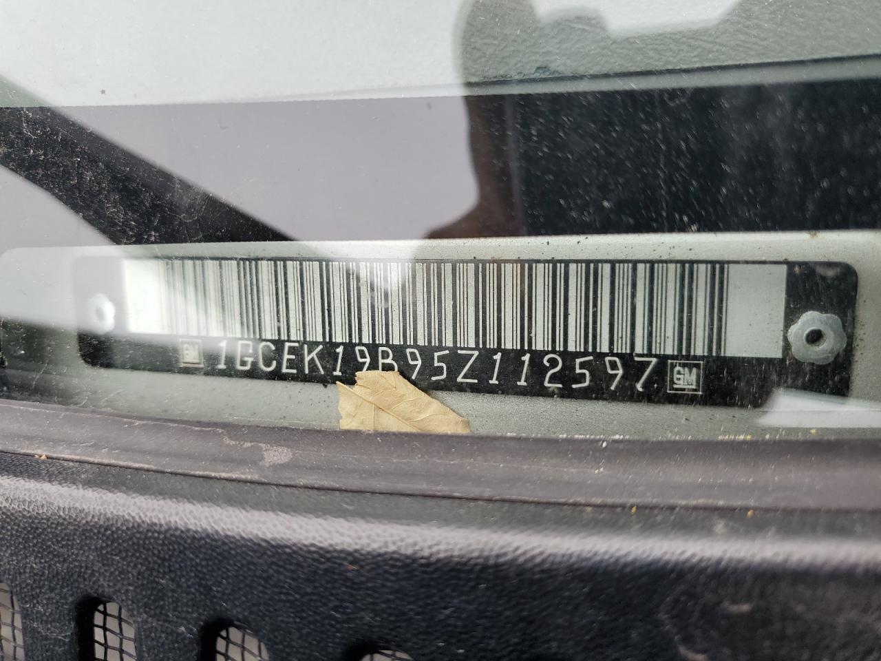 1GCEK19B95Z112597 2005 Chevrolet Silverado K1500