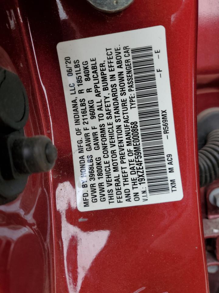 2021 Honda Insight Ex vin: 19XZE4F59ME000868