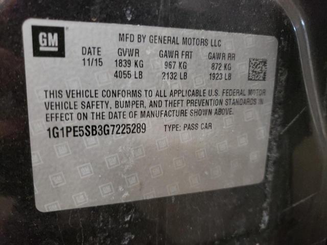 2016 Chevrolet Cruze Limited Lt VIN: 1G1PE5SB3G7225289 Lot: 47879514