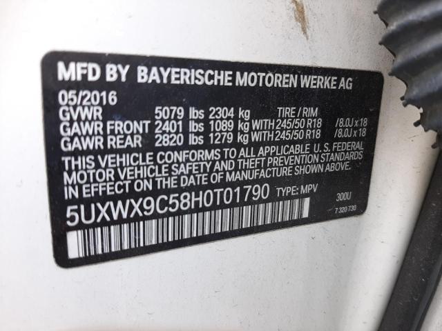 Lot #2445954957 2017 BMW X3 XDRIVE2 salvage car