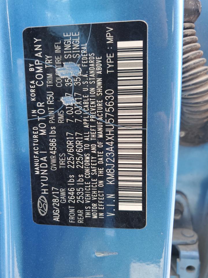 KM8J23A4XHU575630 2017 Hyundai Tucson Se