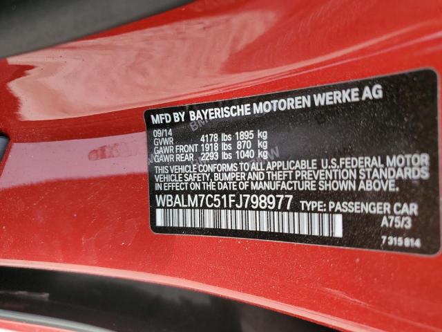 2015 BMW Z4 SDRIVE3 - WBALM7C51FJ798977