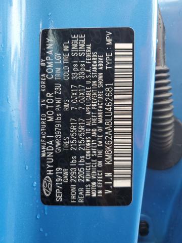 2020 HYUNDAI KONA SEL P - KM8K62AA8LU462681