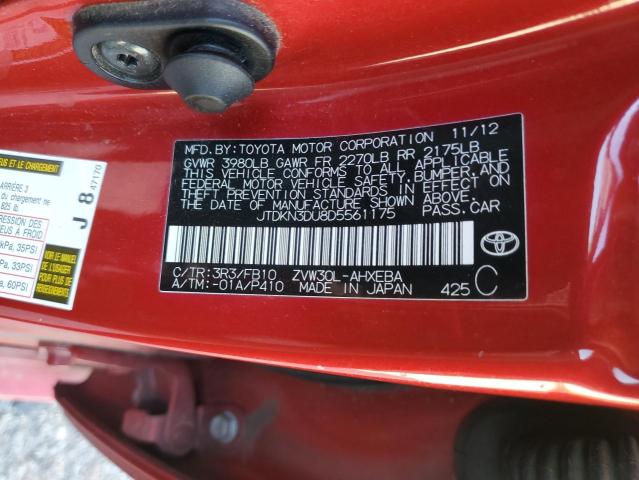 2013 Toyota Prius VIN: JTDKN3DU8D5561175 Lot: 46483054