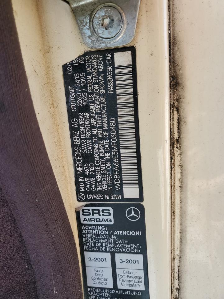 WDBFA66E3MF030480 1991 Mercedes-Benz 500 Sl