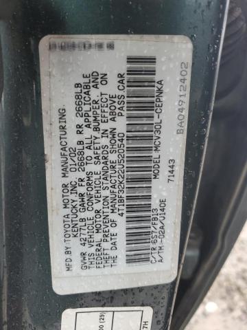Lot #2422912699 2002 TOYOTA CAMRY LE salvage car