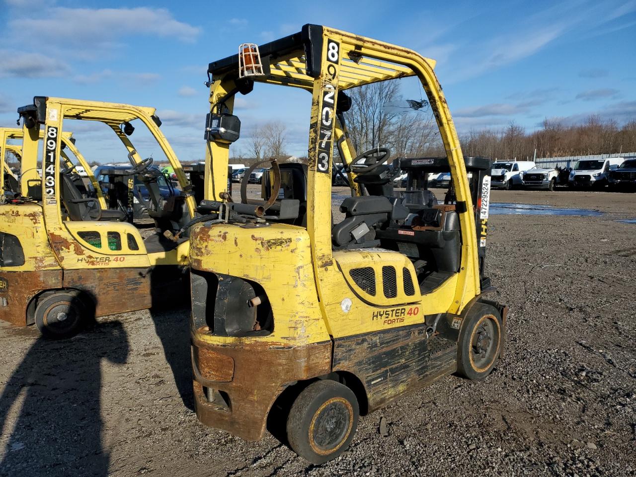 Lot #3242791972 2009 HYSTER FORKLIFT