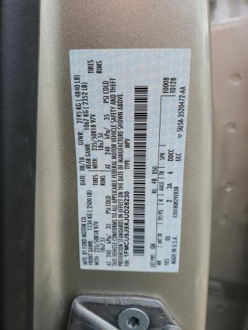 2018 FORD ESCAPE 4D - 1FMCU9J9XJUD28230