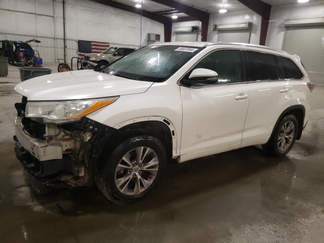 VIN 5TDJKRFHXES050750 2014 Toyota Highlander, Xle no.1