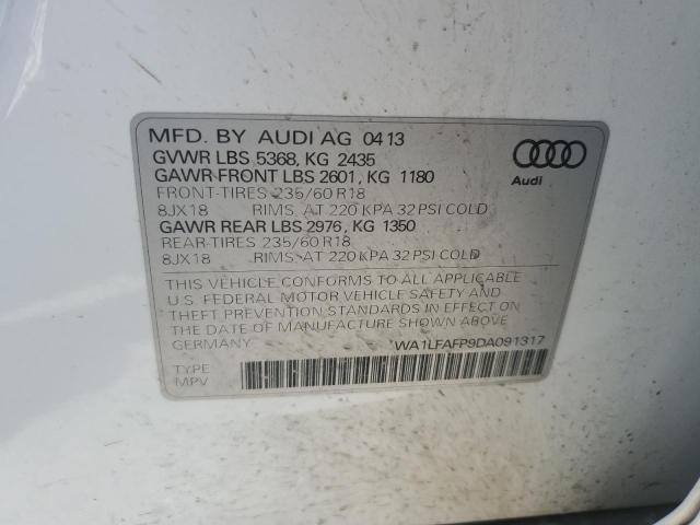 VIN WA1LFAFP9DA091317 2013 Audi Q5, Premium Plus no.13