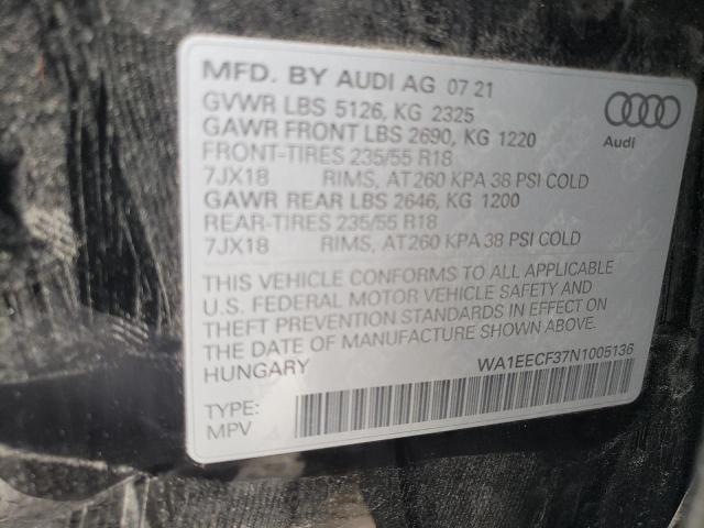 WA1EECF37N1005136 2022 Audi Q3 Premium Plus S Line 45