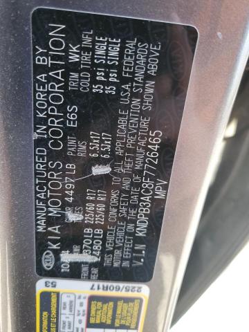 2015 KIA SPORTAGE L - KNDPB3AC8F7726465