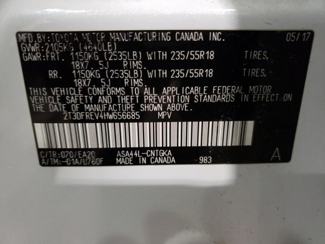2017 TOYOTA RAV4 LIMIT - 2T3DFREV4HW656685