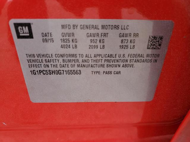 2016 CHEVROLET 150 EXP/CH 1G1PC5SH0G7165563