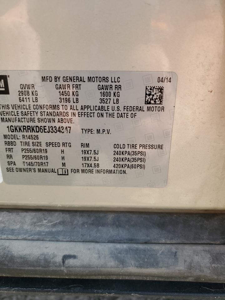 1GKKRRKD6EJ334347 2014 GMC Acadia Slt-1