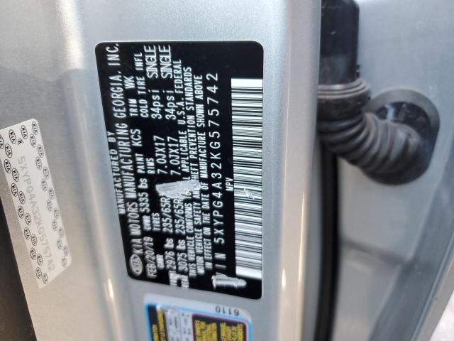 2019 Kia Sorento L VIN: 5XYPG4A32KG575742 Lot: 48316554