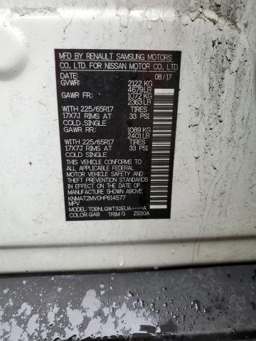 2017 Nissan Rogue S VIN: KNMAT2MV0HP614577 Lot: 47421874