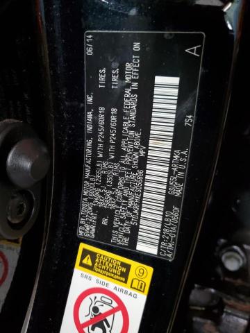 VIN 5TDJKRFHXES056886 2014 Toyota Highlander, Xle no.12