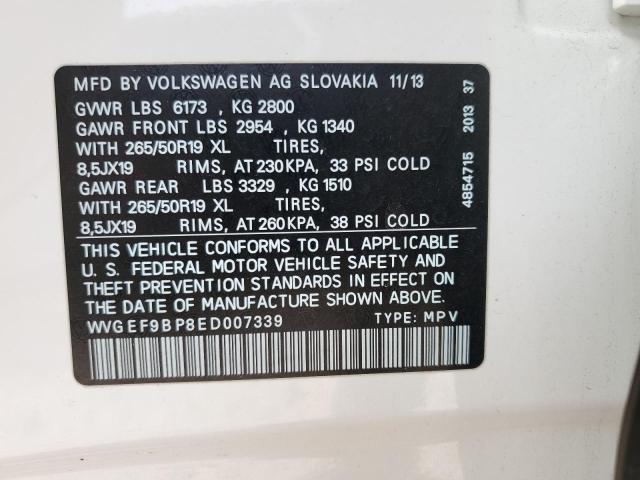 Lot #2390053872 2014 VOLKSWAGEN TOUAREG V6 salvage car