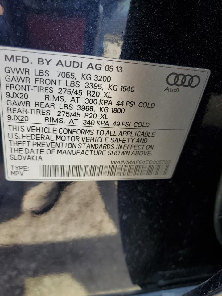 WA1VMAFE4ED005733 2014 Audi Q7 Prestige