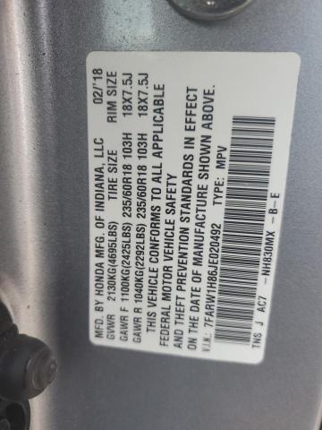 2018 HONDA CR-V EXL - 7FARW1H86JE020492
