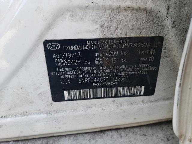 2013 Hyundai Sonata Gls VIN: 5NPEB4AC7DH732361 Lot: 46769354