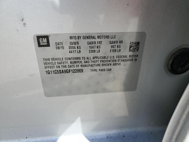 2016 Chevrolet Malibu Limited Lt VIN: 1G11C5SA9GF122869 Lot: 46561284