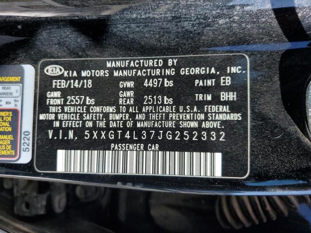 2018 Kia Optima Lx VIN: 5XXGT4L37JG252332 Lot: 45710224